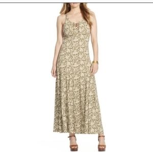 Lauren Ralph Lauren Beige Floral Maxi Dress